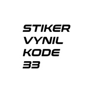 Vinyl Sticker Code 33!
