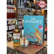 The Glenlivet 12 Years Single Malt Scotch Whisky 750ml Gift Set