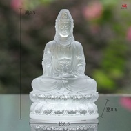 Liu Li Jing Bottle Avalokiteshvara Lotus Seat Buddha Statue Ornaments Home Buddha Hall Deity Display