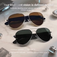 Smart Glasses  F18 with AI Translation HD  Voice Assistant Anti Blue Light UV400 Remote Shutter Trav