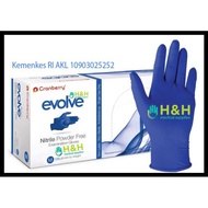 Nitrile Evolve Cranberry Gloves / Nitrile Cranberry Gloves - L