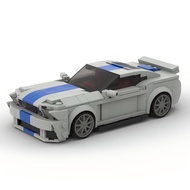 MOC Building Blocks, Ford Mustang Shelby GT500 Muscle Car Model, Classic Performance Coupe Kids Toys