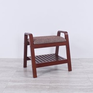 日系復古 曲木實木 亞努斯穿鞋椅 玄關椅
