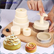 [chiwanjibc] Tart Shell Model,Mini Tart Pans,with Tamper Nonstick Cake Pastry Pusher Egg