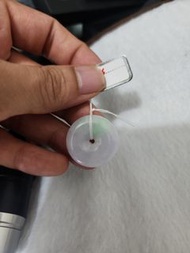 春彩 厚裝平安扣 見光不死 純天然緬甸翡翠A玉