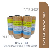 Three Gold Fish Nylon Twine 210D/4, 210D/6, 210D/12 & 210D/21 手工线/木工线 Benang Nylon Tukang Kayu