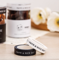 Baking Labeling Sticker Masking Tape Craft Decor Sealer Tape Have a Nice Day 纸胶带 TORURU