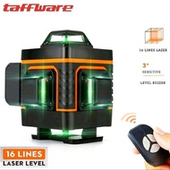 GREEN 16 LINE 4D LASER LEVEL + Professional REMOTE