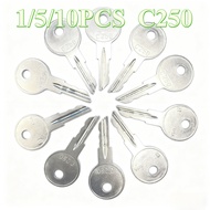 1/5/10Pcs C250 KEYS Car Assessories Parts Metal Ignition Keys C250 Silver Keys Assessories for Excav