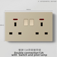 Switch Socket One Open 13A Multi-Function Five-Hole USB European Socket 25A Switch