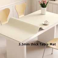 3.5mm Thick Silicone Table Mat - Waterproof & Oil-Proof Placemat, Heat Resistant Desk Protector Pad 