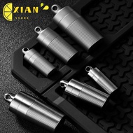 XIANS Titanium Alloy Storage Box, Ultra-light Waterproof Keyring Capsule,  Portable Mini Camping  Bo
