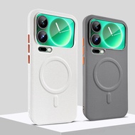 Xiaomi 17 Pro Max / Mi 17 Pro / Mi 17 Full Leather TPU Rubber Edge Case, Shockproof, Metal Camera Ed