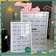 Group class signature photo frame to preserve student memories