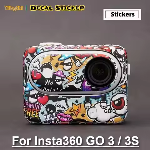 For Insta360 GO 3 / 3S Decal Skin Action Camera Body Vinyl Wrap Film Coat Insta 360 GO3S GO3 Insta36