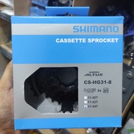 SHIMANO ALTUS CASSETTE SPROCKET GEAR Cs - HG31 MEGARANGE 8 SPEED 11T - 34T