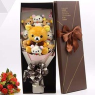 ✨宅配免運✨ 拉拉熊 懶懶熊 9隻花束禮盒 生日禮物 畢業典禮 求婚 情人節 禮物 禮盒