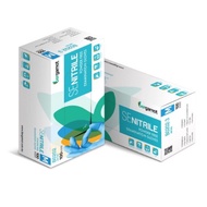 BLUE COLOUR BERGAMOT NITRILE GLOVES 100 PIECES