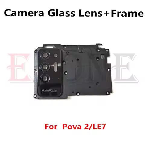 For Tecno Pova 2 3 4 5 Pro LD7 LE7 LF7n LG7n LG8n LH7n LH8n Camera Glass Lens Frame Cover Holder Rep
