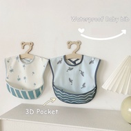 Waterproof Oilproof Kids Feeding Bib Sleeveless Baby Bib for Toddlers 1-5 Y