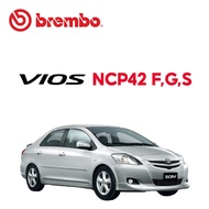 BREMBO NAO Front Brake Pads (1 set) - TYT Vios07 NCP93 FGS Vios NCP150 NSP151R GS Yaris NSP151R 1.5G