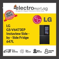 LG GS-V6473EP Instaview Side -  by - Side Fridge 647L