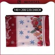 [SONONIA] Christmas Table Cloth Decoration Nordic Decorative Funny Rustic Table Cover for Buffet Din