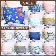 Kasa Bella - Printed Pillow Case 18x28 inches SET of 2 | Cotton Pillow Case | Pillow Cover | Pillow 