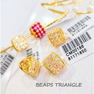 BEADS PANDORA EMAS TULEN 916 LOKET DIAMOND EMAS 916 CHARM PDR EMAS 916 BEADS BATU DIAMOND