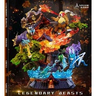 666 Satan Studio - Legendary Beasts Raikou, Entei & Suicune Pokemon Resin Statue GK Anime Figure