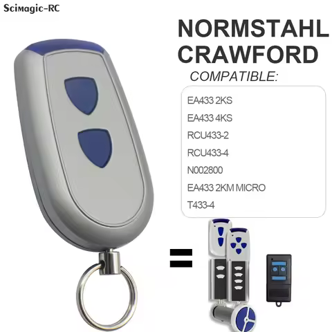 NORMSTAHL EA433 2KM Micro / EA433 4K RCU Crawford / Magic 1000 Replacement Remote Control Gate Key F
