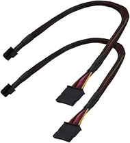 HDD SATA Power Cable Replacement SATA 15 Pin to Mini 6 Pin ATX Adapter for Dell Inspiron 3653 3650 S