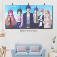 Waifu Megami No Cafe Terrace Room Poster / Zepeto Indonesia / Aesthetic Wall Decoration /7LQ|Abkny