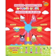JOLLIBEE x San Rio Characters Wonder Wheel Toys Complete Set Sure Pull with Box [ONHAND]