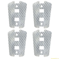 SUN 4Pcs Bike Wheel Warning Reflectors Wheel Rims Spokes Reflective Lamp Reflectors