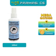 Dengue Defender Mosquito Repellent Spray 100ml EXP:05/2026 [Natural Ingredients, Non-greasy, Eco fri