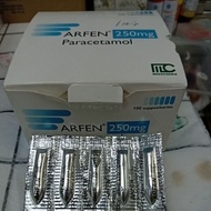 Arfen 250mg Paracetamol 100 suppositories