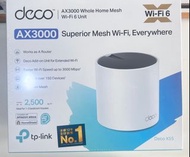 TP-Link Deco AX3000 Whole Home Mesh Wi-Fi 6 Unit