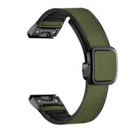 สายนาฬิกาหนังสำหรับ Garmin Descent G2 Strap Leather Wristband descent g2 สายนาฬิกา Magnetic Buckle S