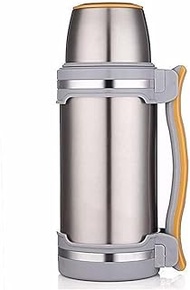 2L Stainless Steel Insulated Vacuum Flask Work Travel Camping Sport Kettle, Vacuum Insulated Beverage Bottle, Insulated Cup Mug (Color : Silver) Commemoration Day