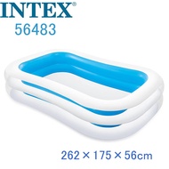 Intex สระน้ำเป่าลม 2.62 เมตร(262*175*56 ซม.) 56483