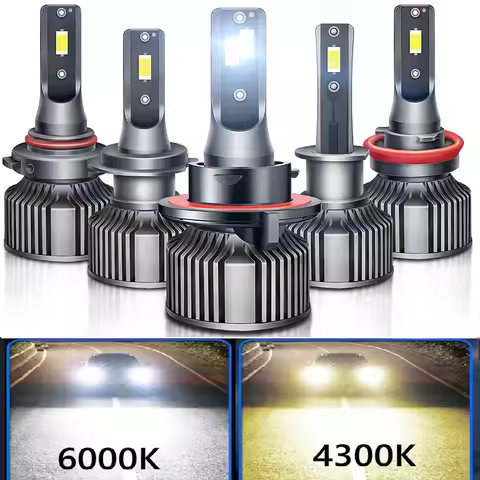 H11 LED Headlight 4300K Fog Light 9007 HB5 9006 9005 HB3 HB4 H19 H11B H4 5202 H7 H13 9008 H16 PSX24W