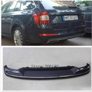 High Quality Black PP Rear Bumper Diffuser,Auto Car rear lip with chrome line for skoda Octavia 4dr 