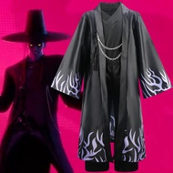 K-POP Star Hunter Costume Demon Boys Black Printed Demon Costume Character Stage Performance C Costu