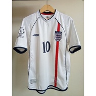 England Home World Cup 2002 Owen (S) Original and Jersey Marselino National Team Away Sea Games (M) 