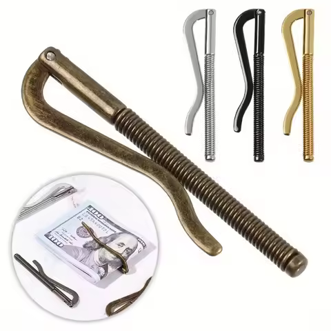 2Pcs Portable Money Clip Metal Cash Holder Spring Clamp Bar Wallet Replace Parts Durable Wallet Acce