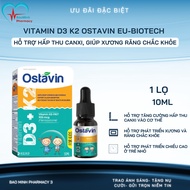 Vitamin D3 K2 Ostavin EU-Biotech 10ml – Supports Calcium Absorption, Helps Strong Bones and Teeth