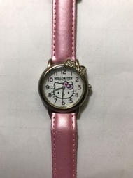 日本製 sanrio hello kitty 手錶 粉紅 水鑽