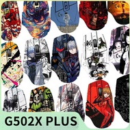 G502X Mouse Matte Sweat-Proof Sticker, Anime Pattern, G502X PLUS Mouse All-Inclusive Matte Protectiv