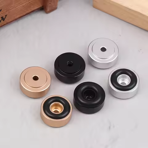 1/4Pcs Amplifier Feet 20*8MM Aluminum Alloy Amplifier Feet Shock Absorber Amplifier Pads Base Feet P